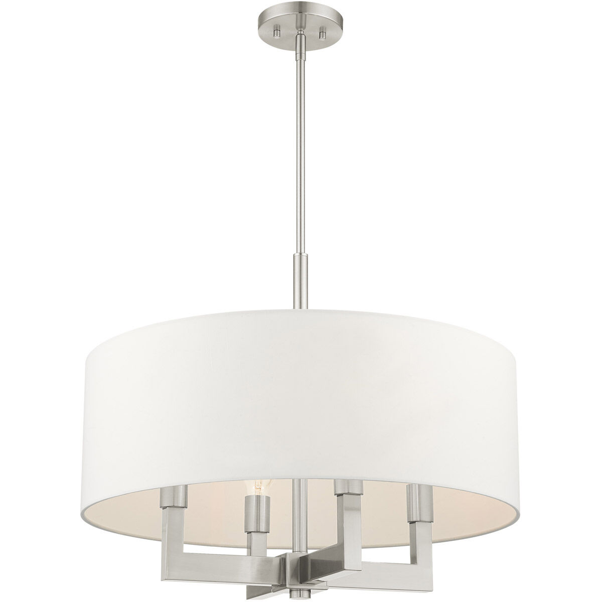 Cresthaven 4 Light 24 inch Brushed Nickel Chandelier Ceiling Light