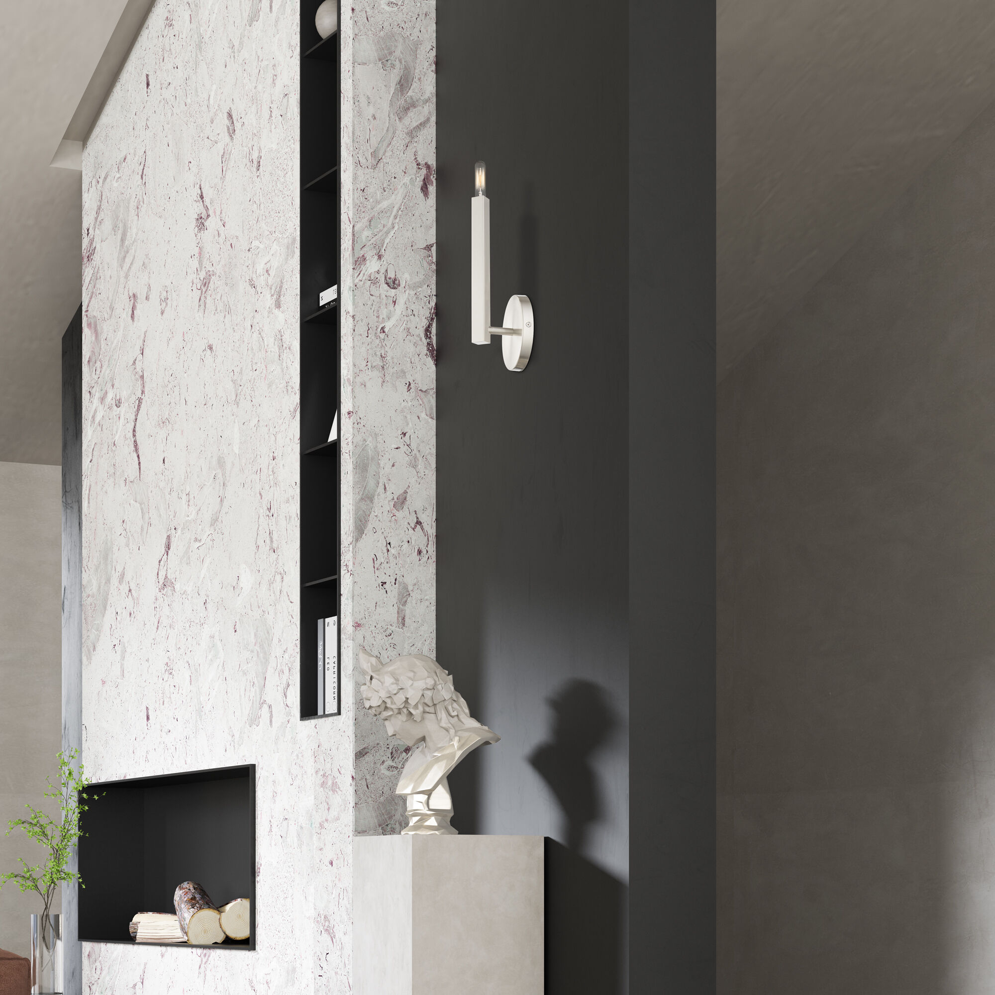 Monaco 1 Light 5.13 inch Brushed Nickel ADA Wall Sconce Wall Light