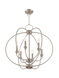 Milania 6 Light 25 inch Brushed Nickel Chandelier Ceiling Light