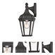 Morgan 1 Light 14 inch Textured Black Outdoor Wall Lantern