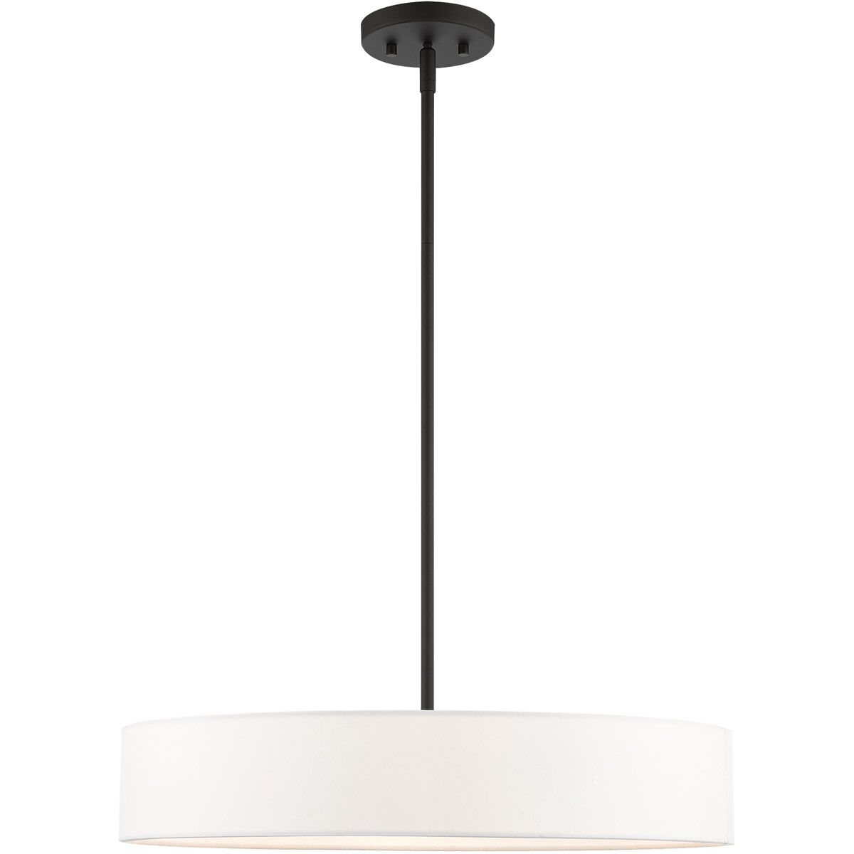 Venlo 4 Light 22 inch Black with Brushed Nickel Accents Pendant Ceiling Light