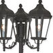 Morgan 3 Light 100 inch Textured Black Outdoor 3 Head Post