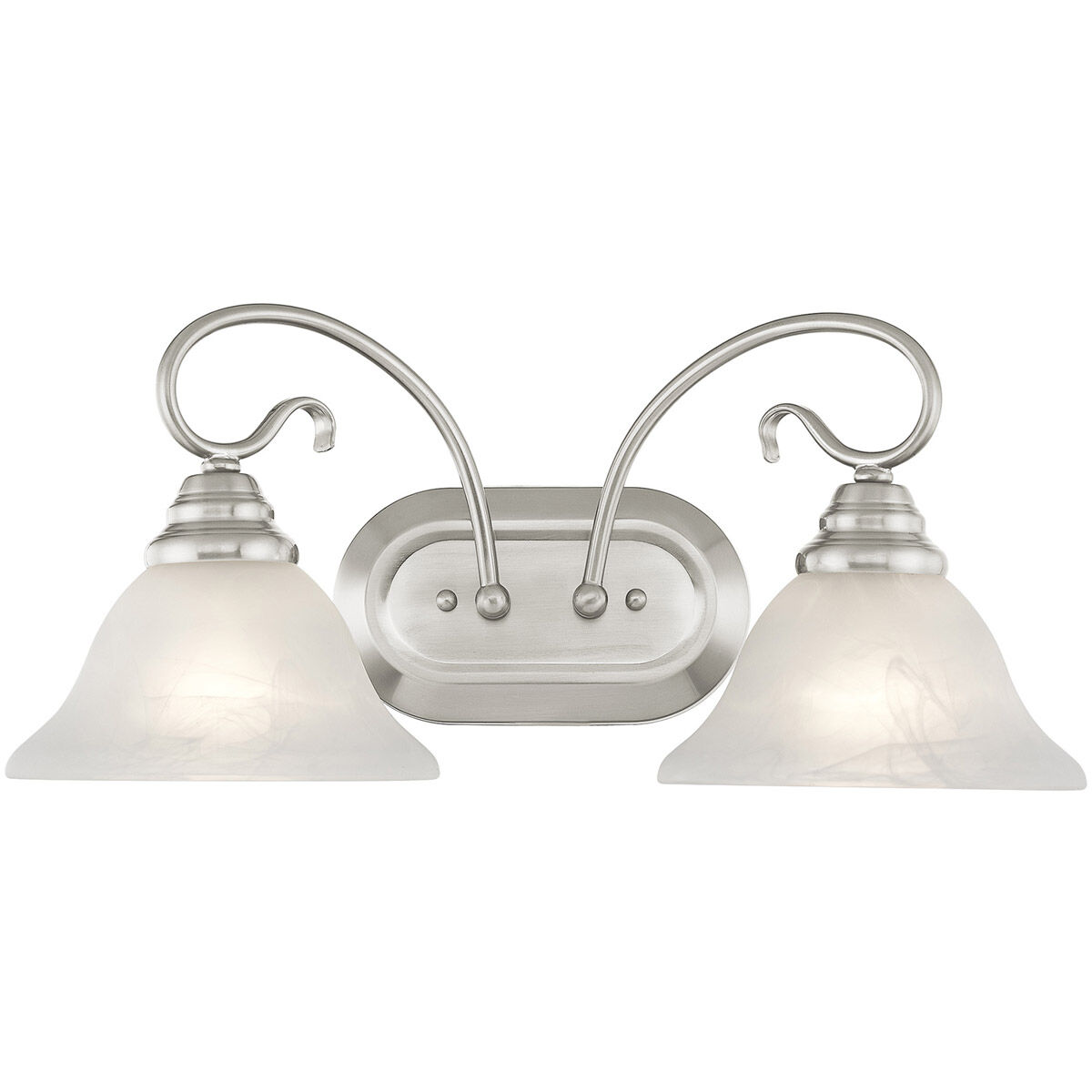 Coronado 2 Light 19 inch Brushed Nickel Bath Vanity Wall Light
