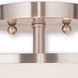 Park Ridge 2 Light 13 inch Brushed Nickel Semi-Flush Ceiling Light
