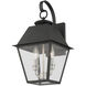 Mansfield 2 Light 17 inch Black Outdoor Wall Lantern