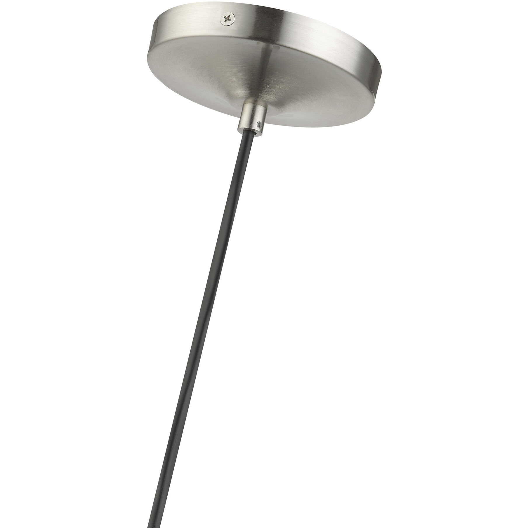 Glendon 1 Light 8.25 inch Brushed Nickel with Polished Chrome Finish Accents Glass Pendant Ceiling Light in Brushed Nickel & Polished Chrome