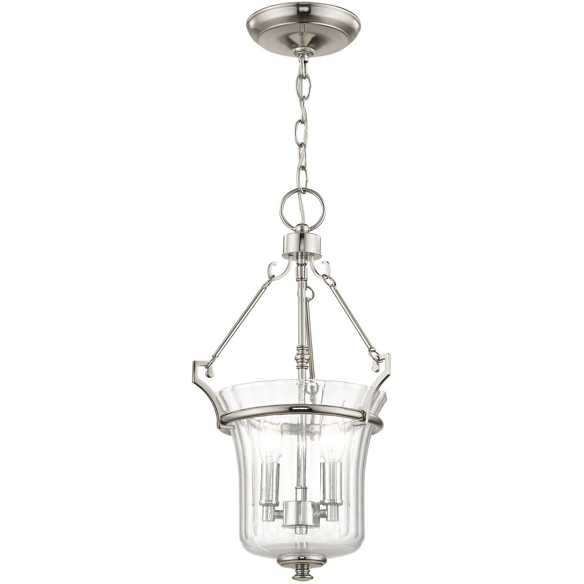 Cortland 2 Light 11 inch Polished Nickel Pendant Ceiling Light