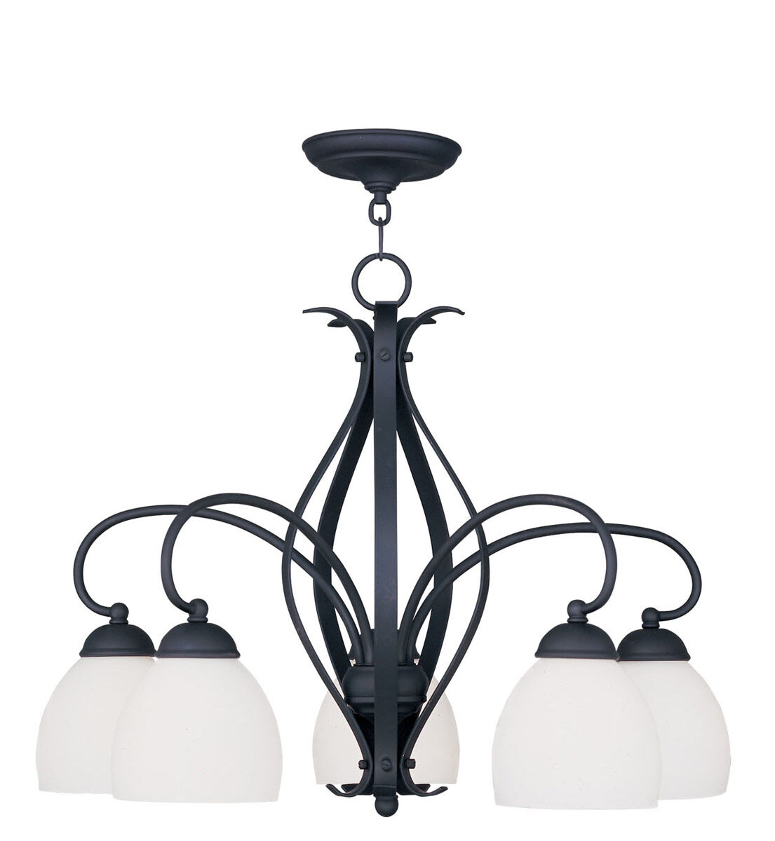 Brookside 5 Light 26 inch Black Chandelier Ceiling Light