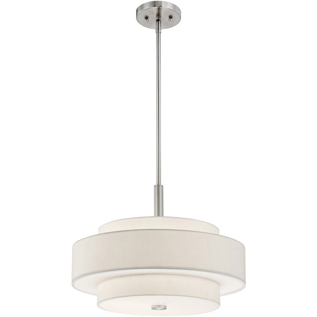 Meridian 4 Light 18 inch Brushed Nickel Pendant Ceiling Light
