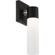 Aero ADA Wall Sconce Wall Light in Black with Brushed Nickel Accent
