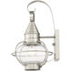 Newburyport 1 Light 14.75 inch Brushed Nickel Outdoor Wall Lantern
