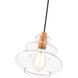 Everett 1 Light 9 inch Shiny Orange Pendant Ceiling Light