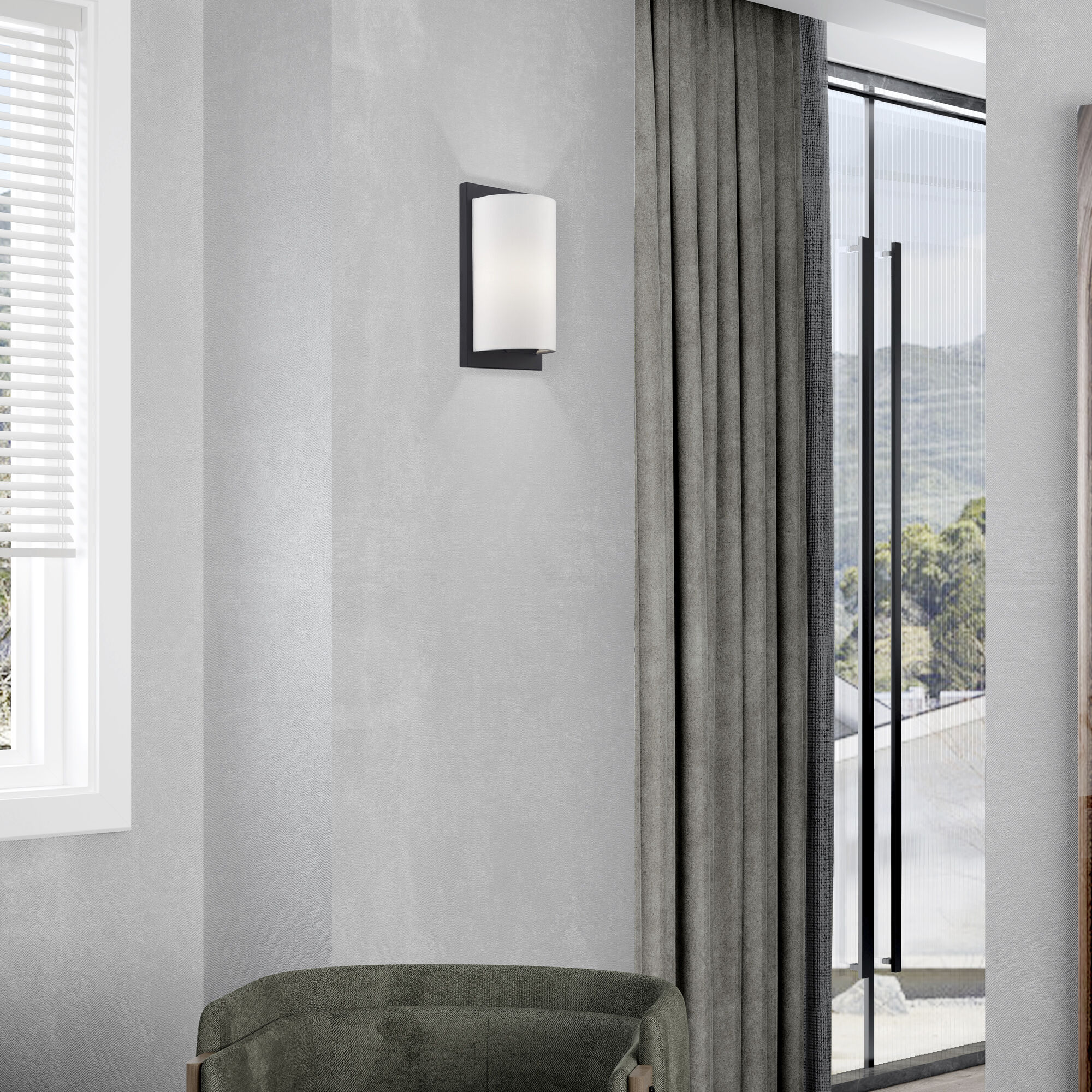 Brenton 1 Light 6 inch Black ADA Wall Sconce Wall Light