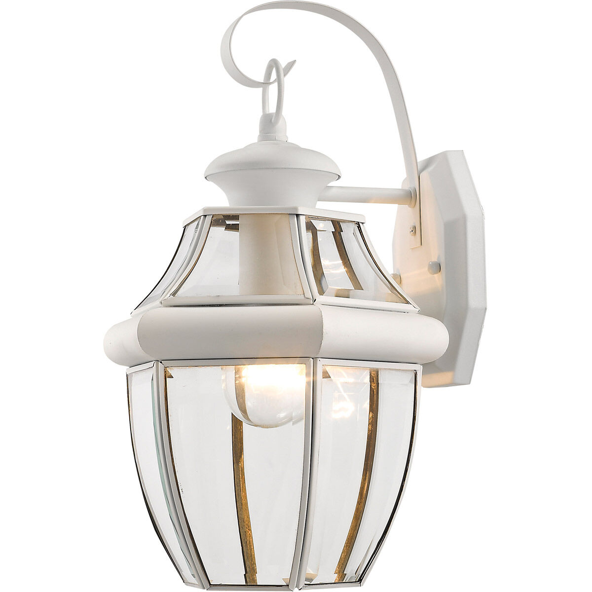 Monterey 1 Light 13 inch White Outdoor Wall Lantern
