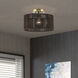 Acordia 1 Light 12 inch Antique Brass Semi Flush Mount Ceiling Light, Medium