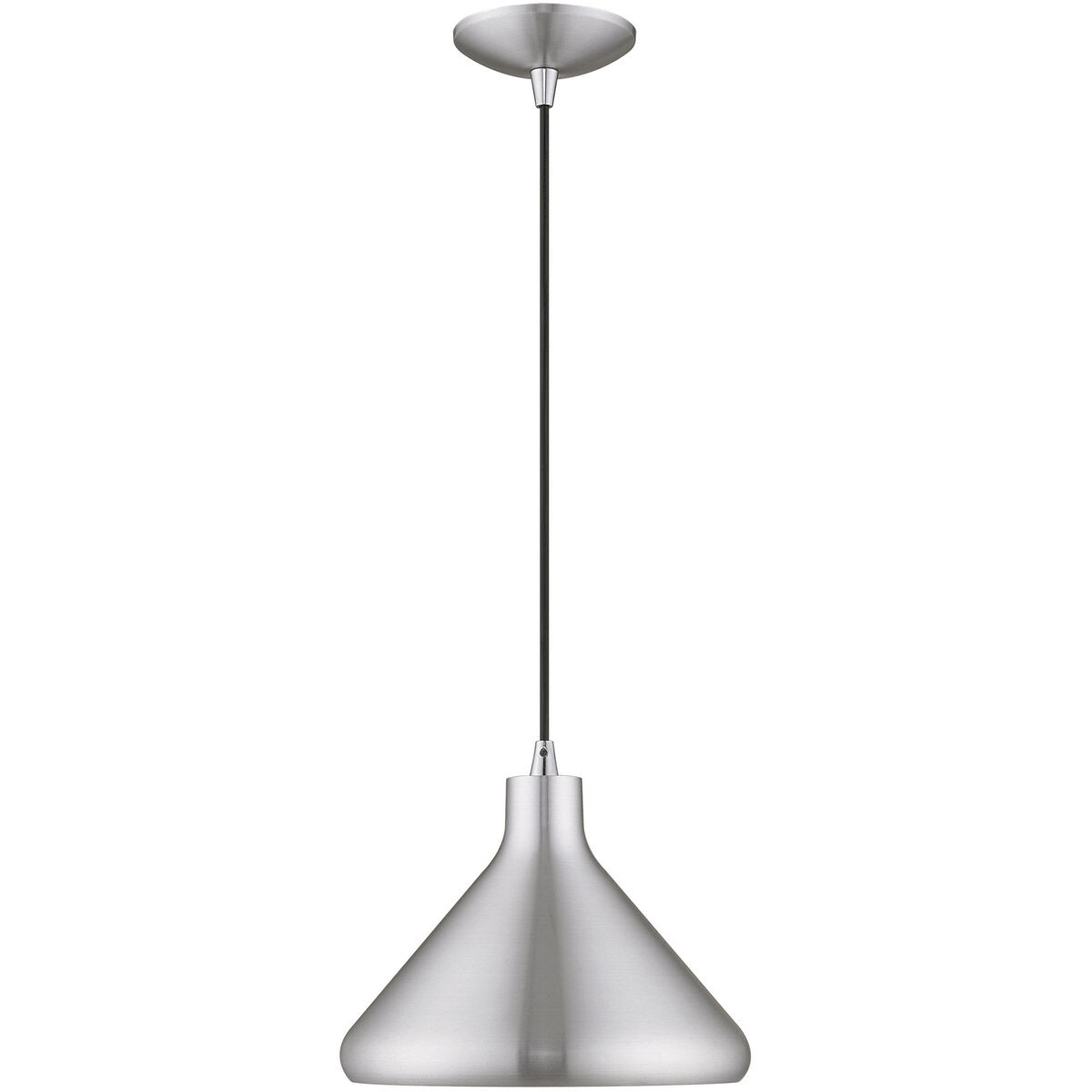 Allison 1 Light 10.5 inch Brushed Aluminum Mini Pendant Ceiling Light