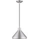 Allison 1 Light 11 inch Brushed Aluminum Mini Pendant Ceiling Light