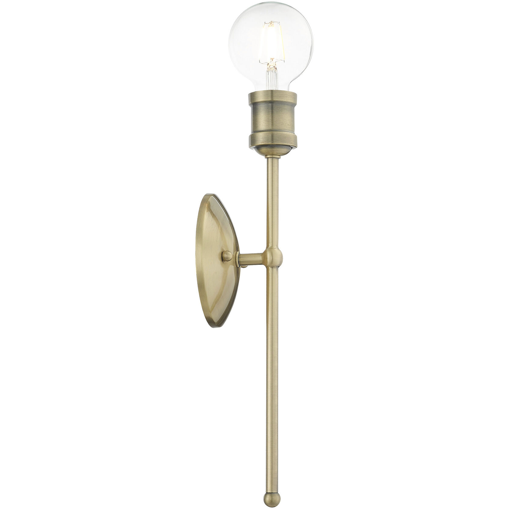 Lansdale 1 Light 5 inch Antique Brass ADA Sconce Wall Light