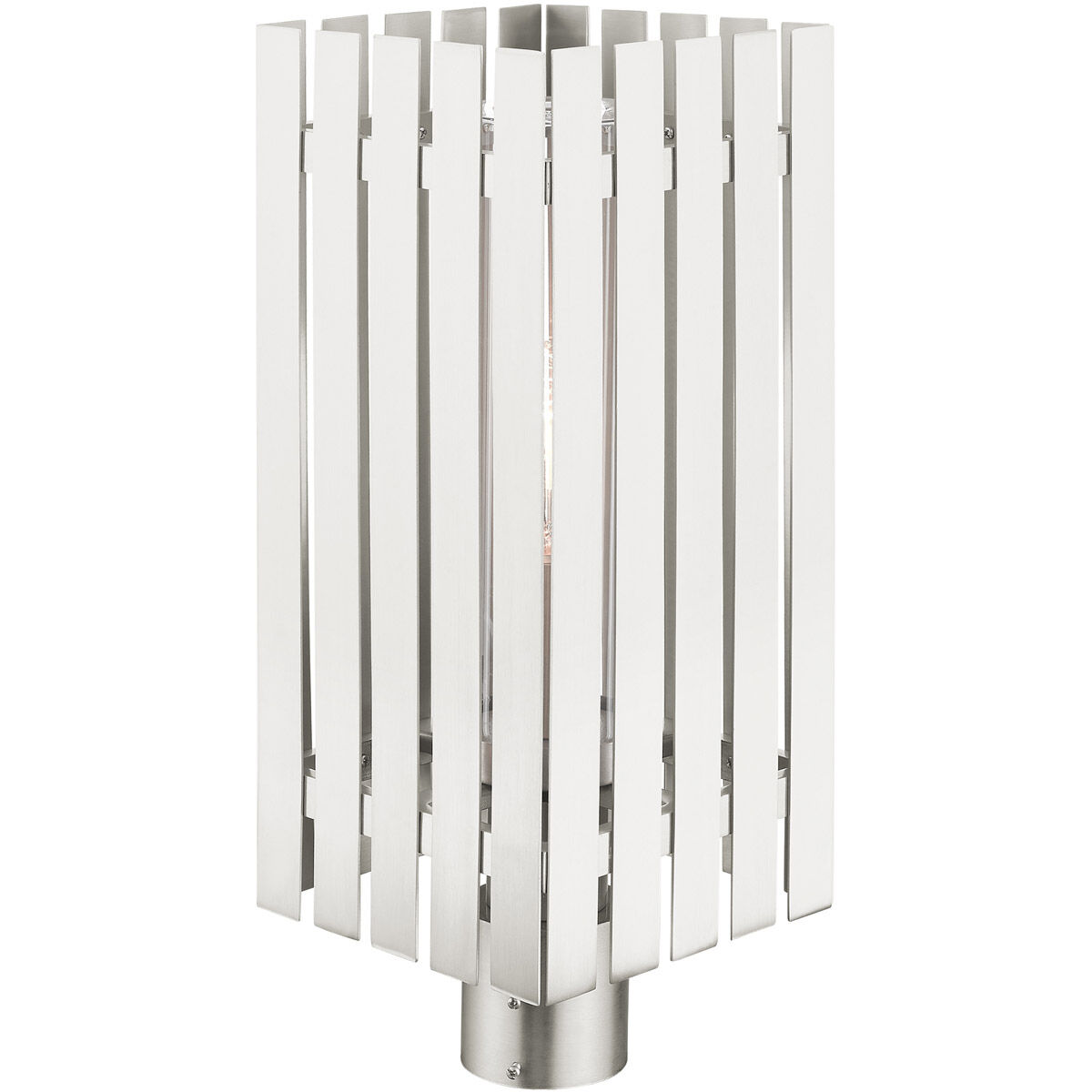Greenwich 1 Light 20 inch Brushed Nickel Outdoor Post Top Lantern
