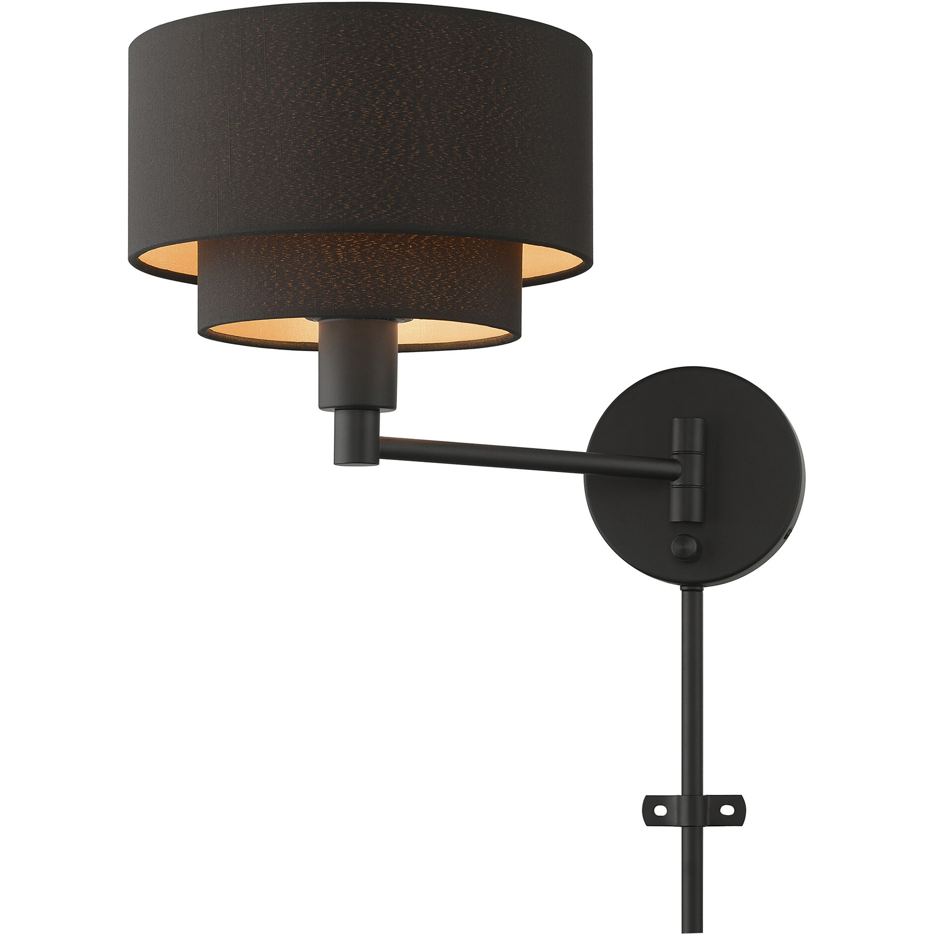 Sentosa 15.25 inch 60.00 watt Black Swing Arm Wall Lamp Wall Light