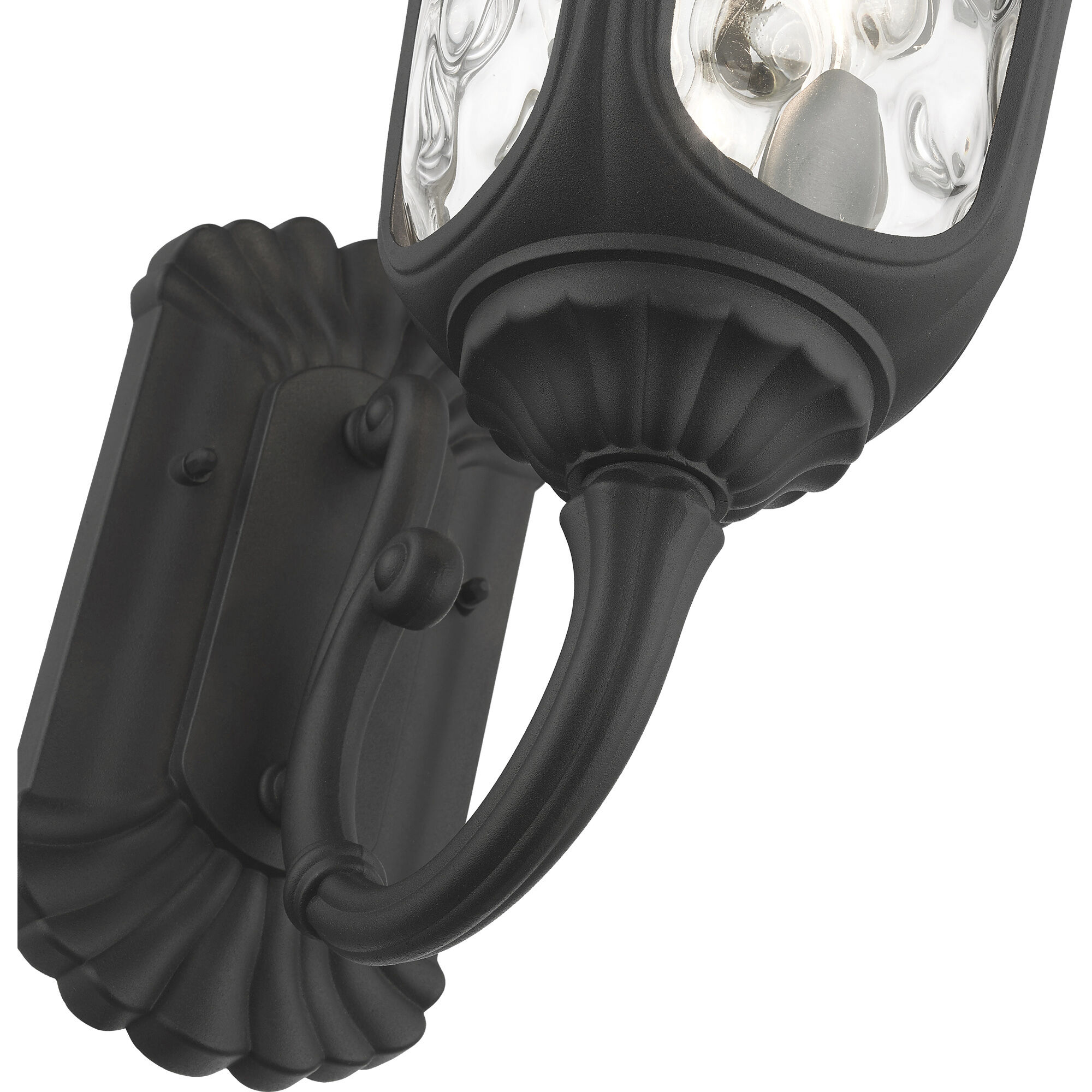 Oxford 3 Light 22 inch Textured Black Outdoor Wall Lantern