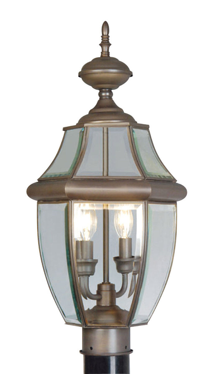 Monterey 2 Light 22 inch Bronze Outdoor Post Top Lantern