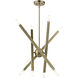 Monaco 8 Light 26 inch Antique Brass Chandelier Ceiling Light