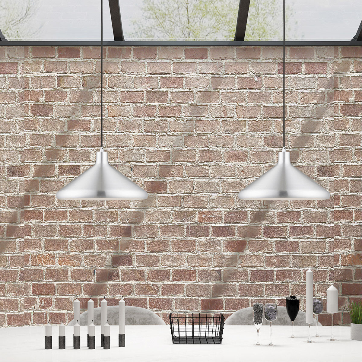 Allison 1 Light 15 inch Brushed Aluminum Mini Pendant Ceiling Light
