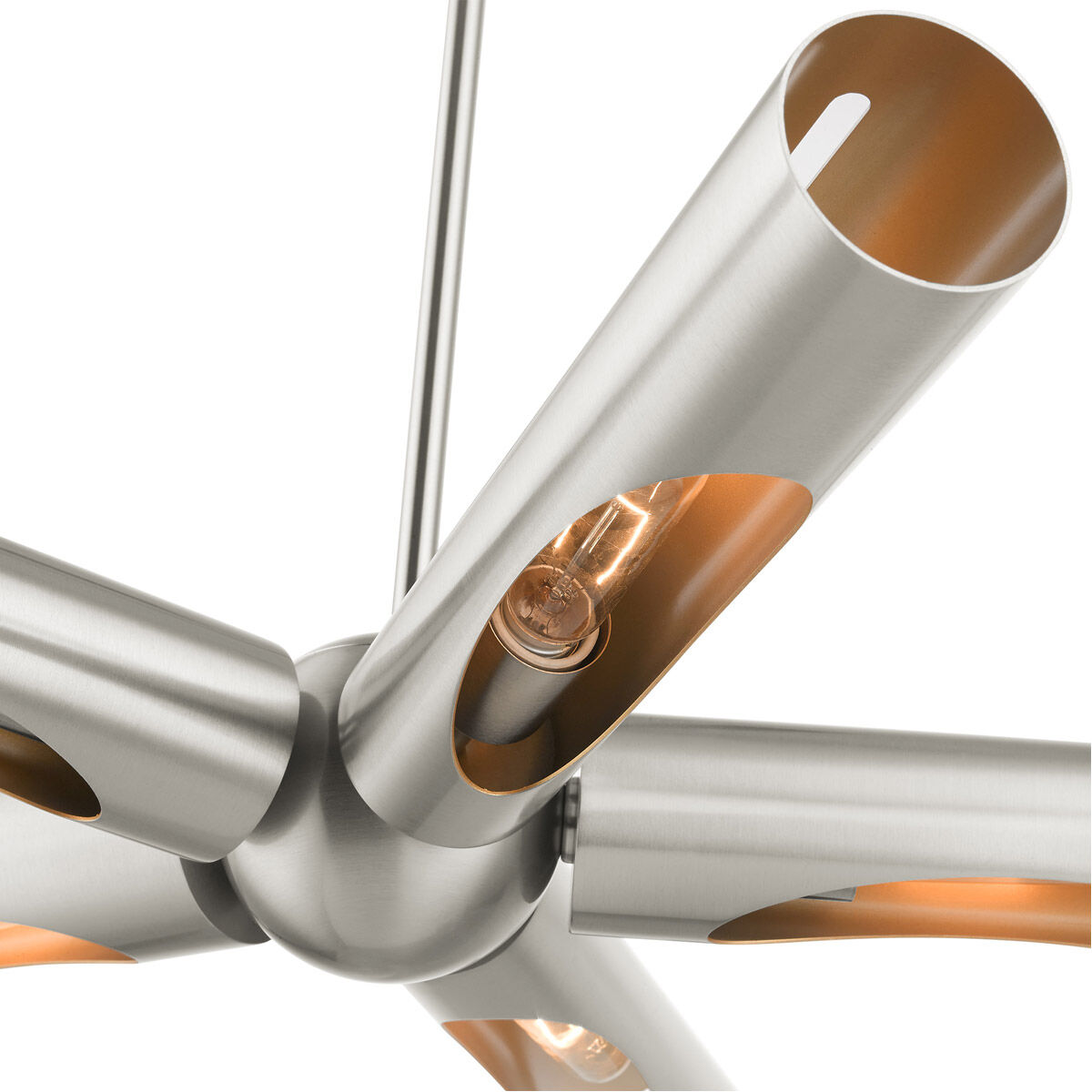 Novato 5 Light 33 inch Brushed Nickel Chandelier Ceiling Light