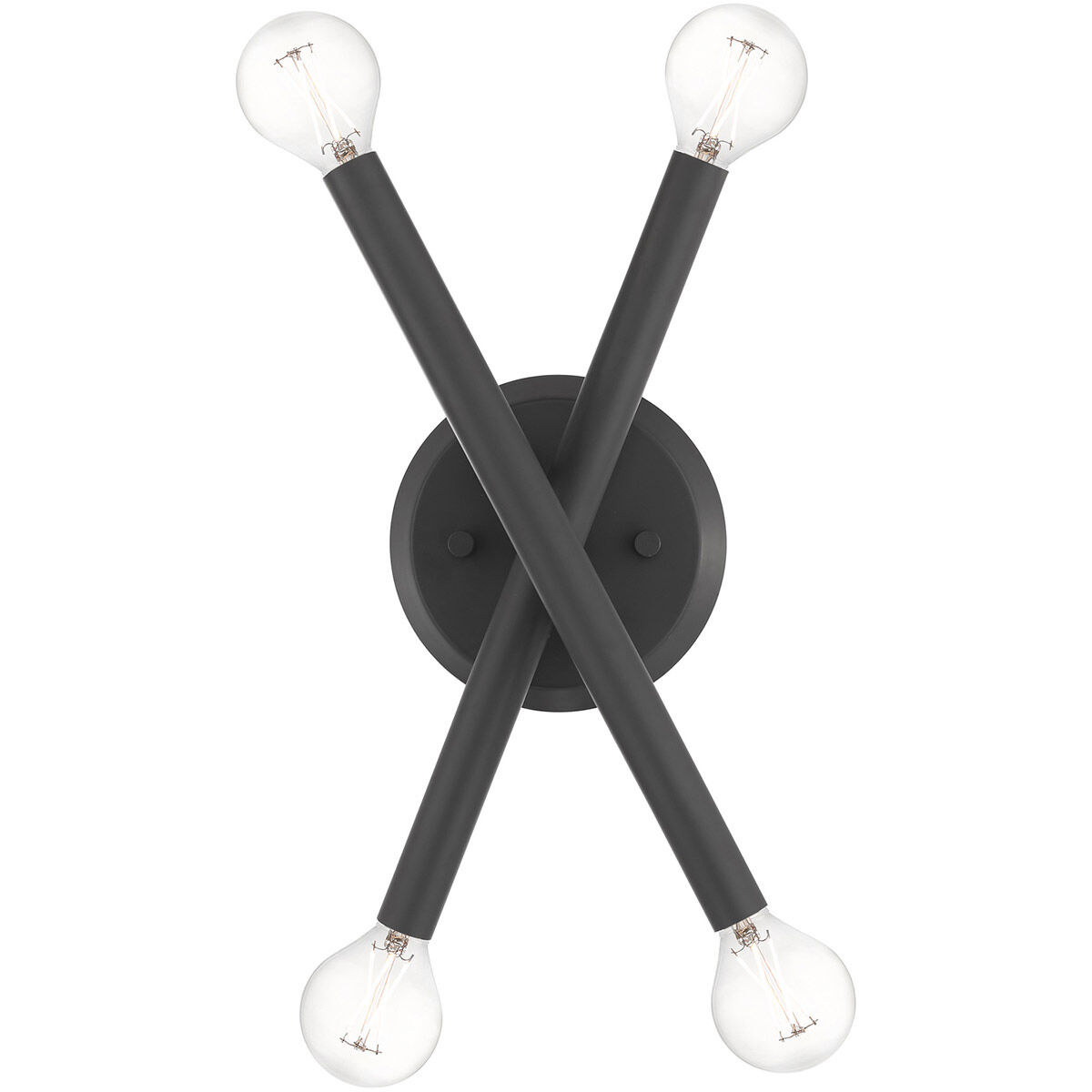 Soho 4 Light 6 inch Scandinavian Gray Sconce Wall Light