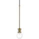Lansdale 1 Light 5 inch Antique Brass Single Pendant Ceiling Light, Single