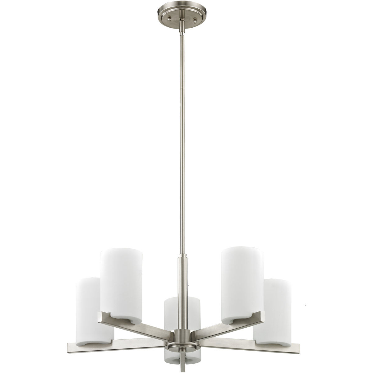 Astoria 5 Light 25 inch Brushed Nickel Chandelier Ceiling Light