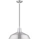 Allison 1 Light 16 inch Brushed Aluminum Mini Pendant Ceiling Light
