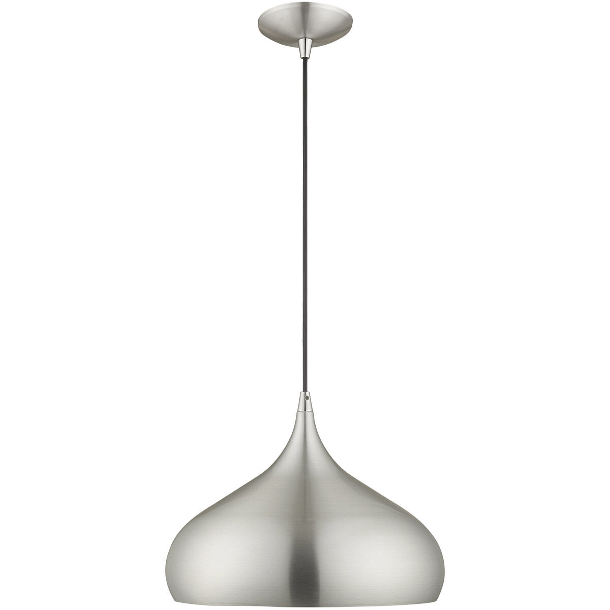Allison 1 Light 14 inch Brushed Aluminum Mini Pendant Ceiling Light