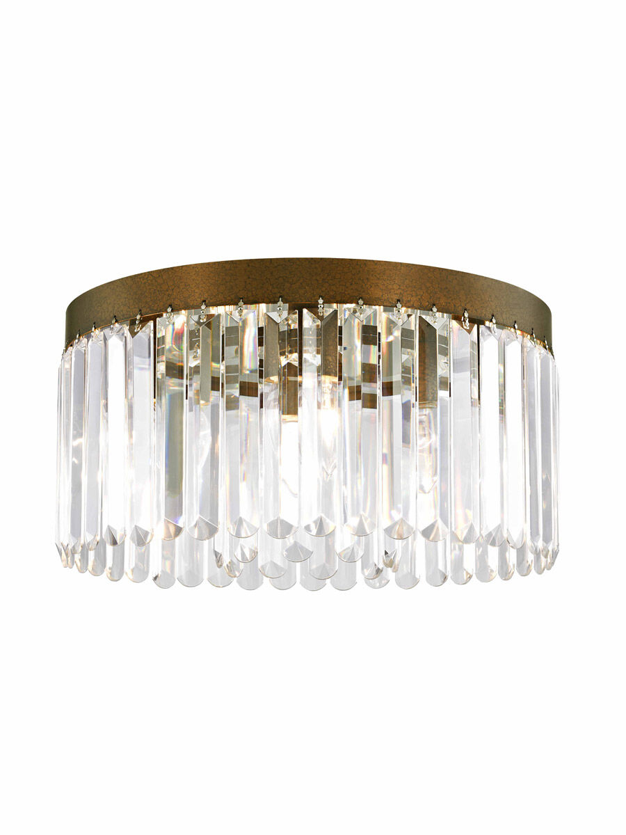 Ashton 5 Light 16 inch Hand Painted Palacial Bronze Flush Mount Ceiling Light