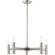 Copenhagen 5 Light 25 inch Brushed Nickel Chandelier Ceiling Light
