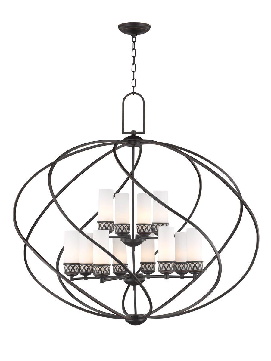 Westfield 12 Light 42 inch Olde Bronze Foyer Chandelier Ceiling Light