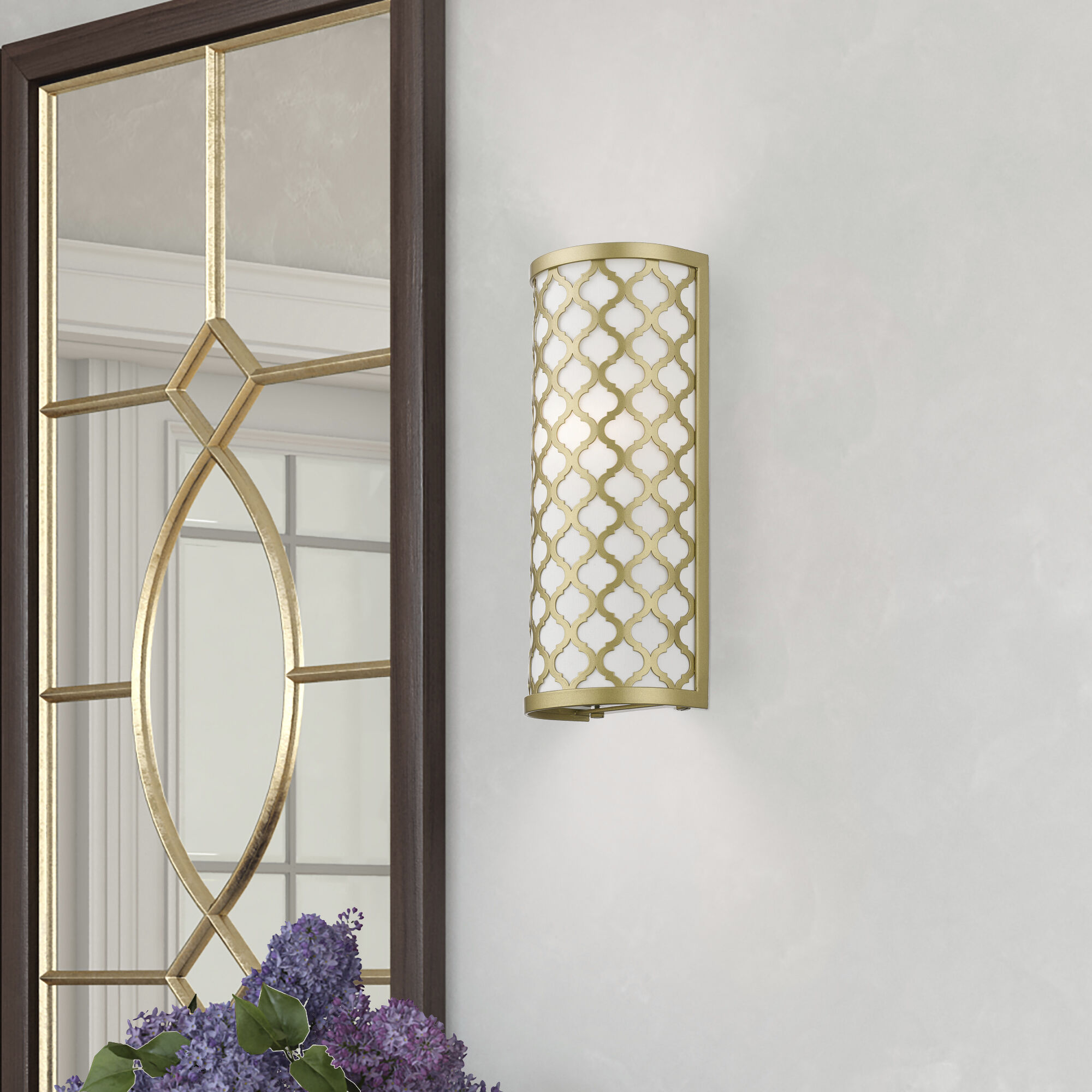 Arabesque 1 Light 5 inch Soft Gold ADA Single Sconce Wall Light, Single