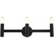 Copenhagen 3 Light 24 inch Black ADA Vanity Sconce Wall Light