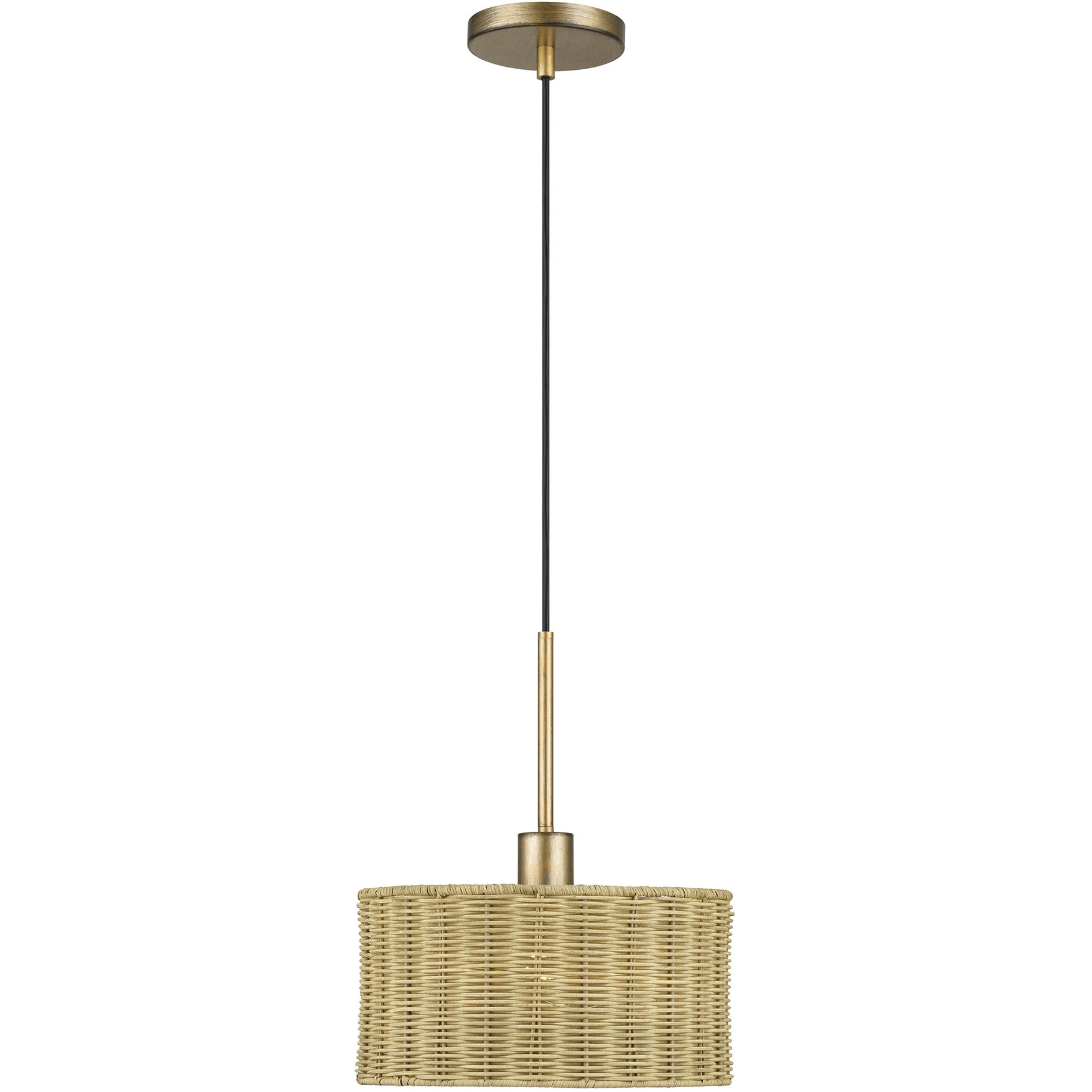 Weavington 1 Light 12 inch Antique Gold Leaf Pendant Ceiling Light