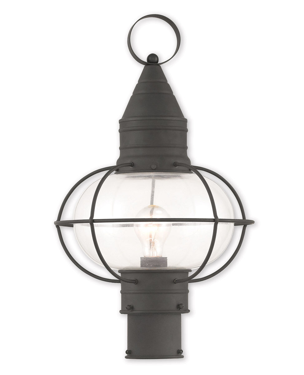 Newburyport 1 Light 20 inch Black Outdoor Post Top Lantern