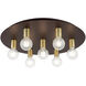 Hillview 7 Light 24 inch Bronze Flush Mount Ceiling Light