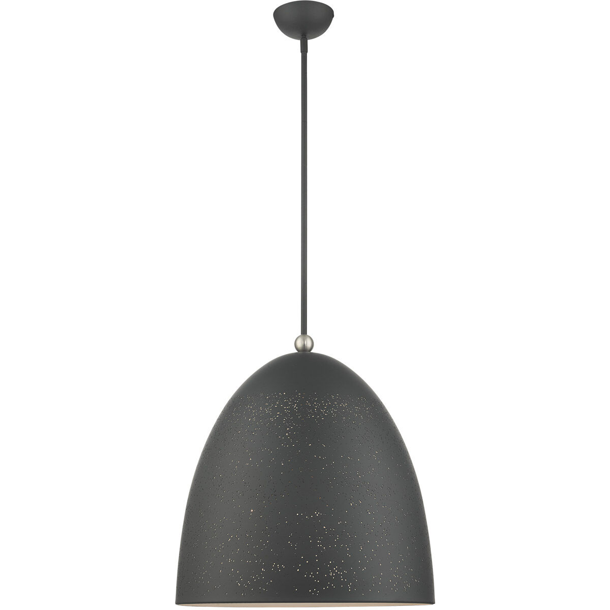 Arlington 3 Light 19 inch Scandinavian Gray with Brushed Nickel Accents Pendant Ceiling Light