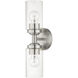 Whittier 2 Light 4.75 inch Brushed Nickel Vanity Sconce Wall Light