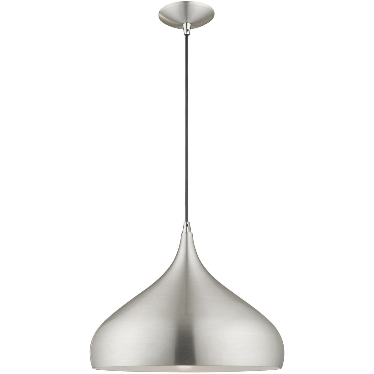 Allison 1 Light 16 inch Brushed Aluminum Mini Pendant Ceiling Light