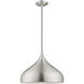 Allison 1 Light 16 inch Brushed Aluminum Mini Pendant Ceiling Light