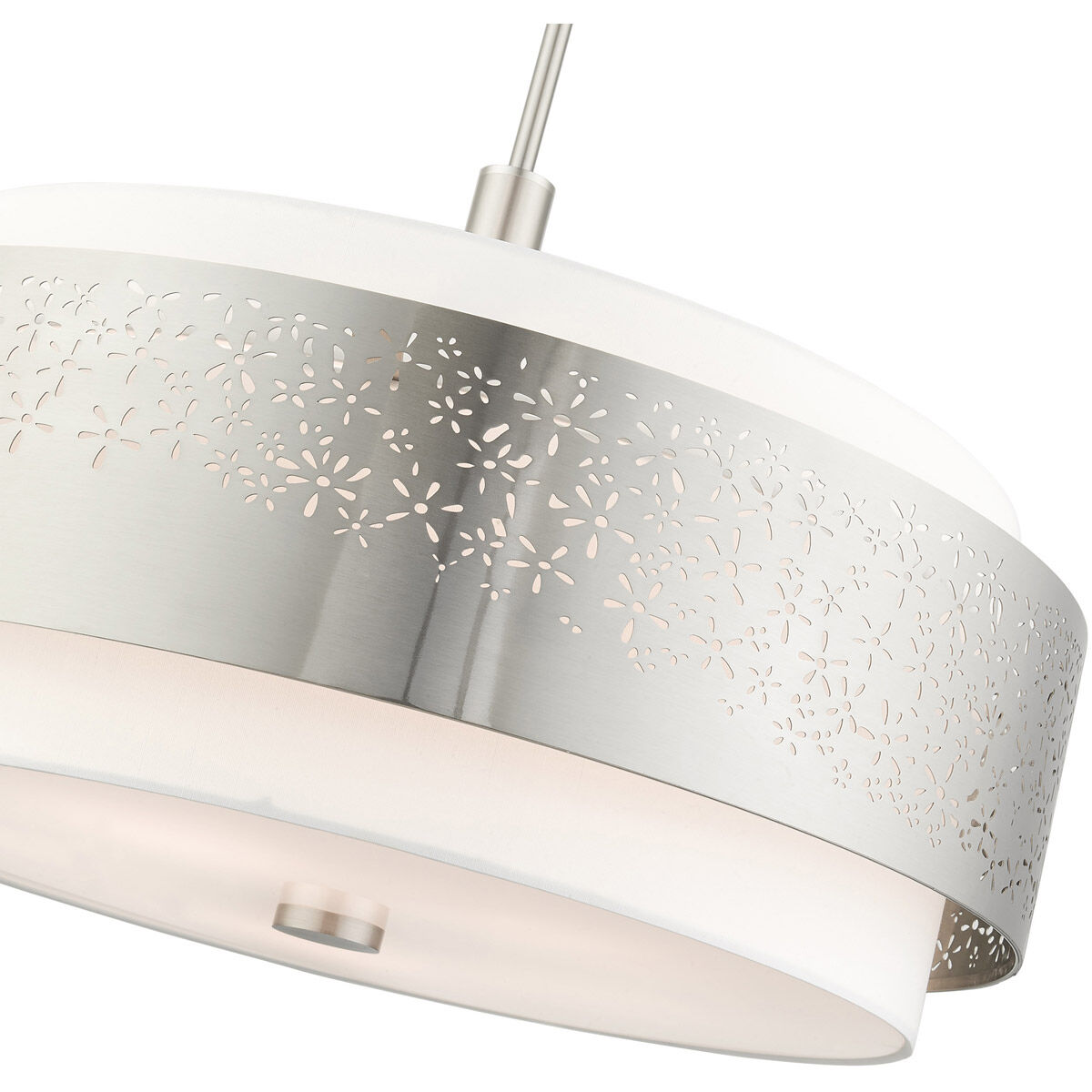 Noria 5 Light 24 inch Brushed Nickel Chandelier Ceiling Light