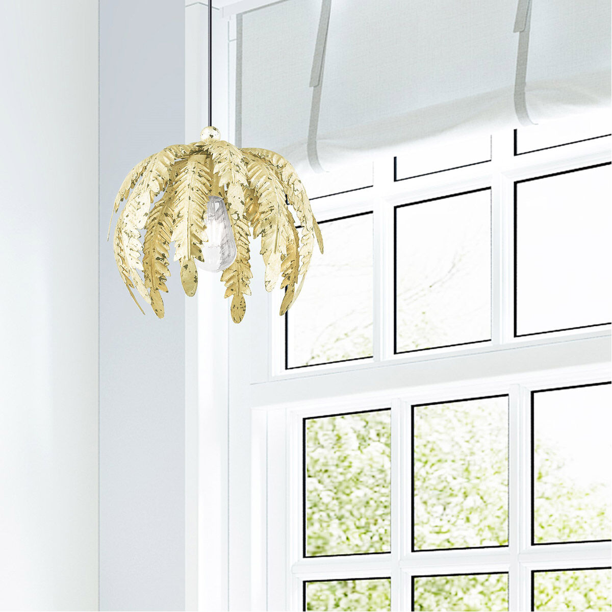 Acanthus 1 Light 13 inch Winter Gold Mini Pendant Ceiling Light