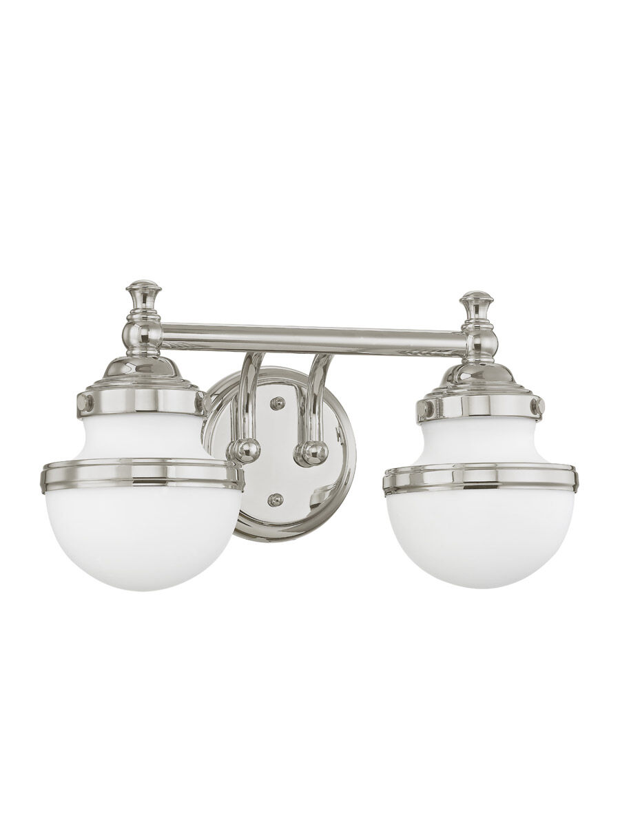 Oldwick 2 Light 15 inch Polished Chrome Bath Vanity Wall Light