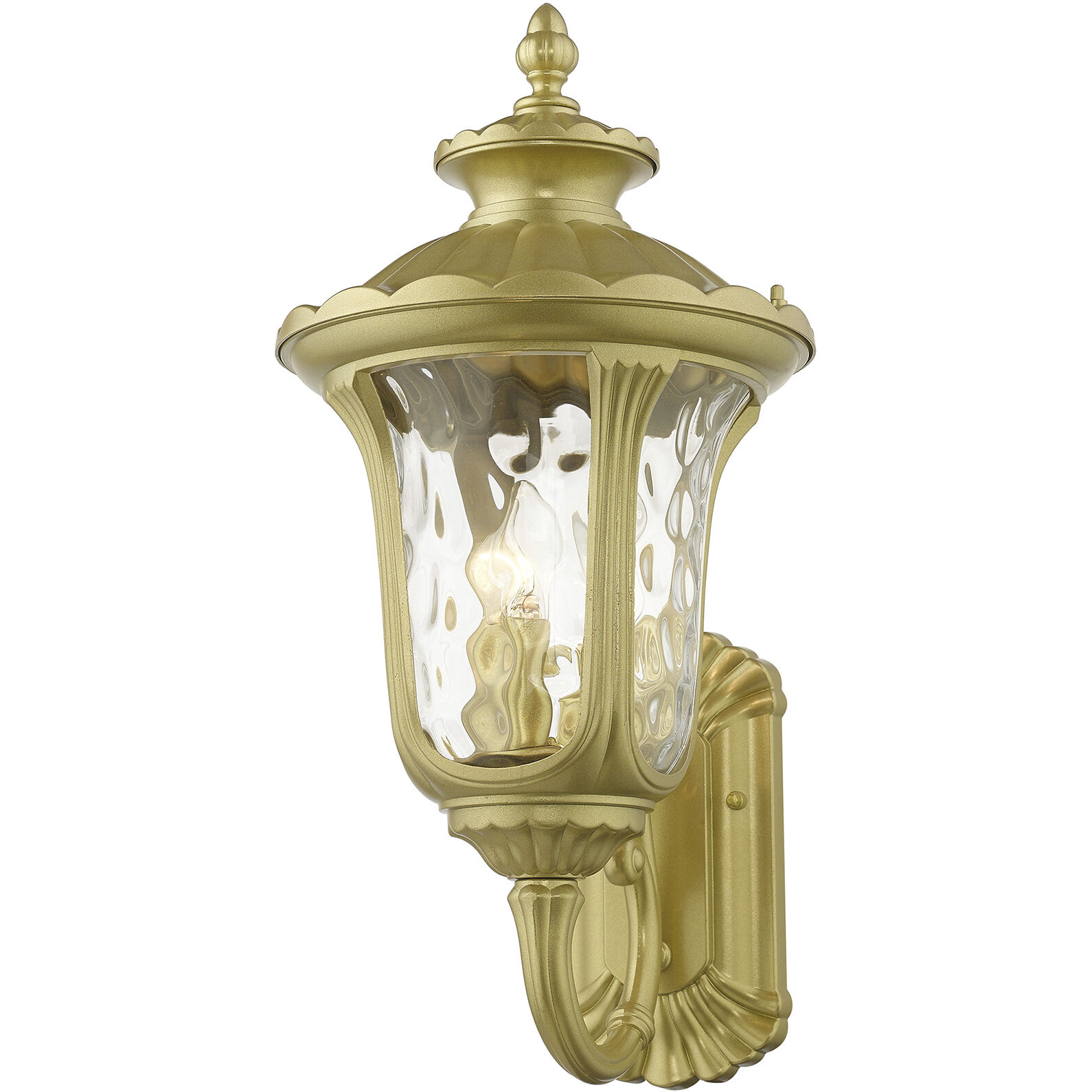 Oxford 3 Light 22 inch Soft Gold Outdoor Wall Lantern, Large